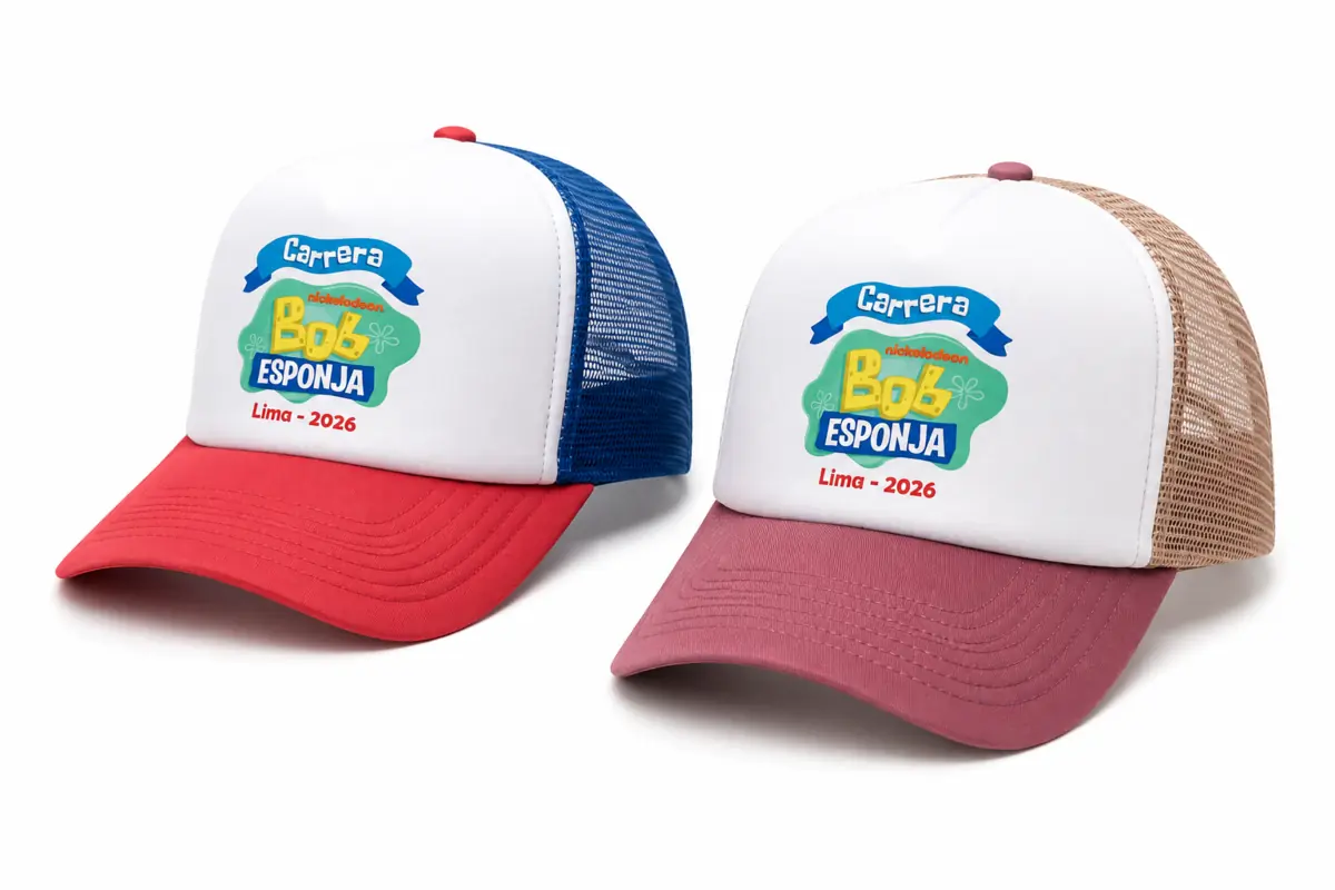 Gorras personalizadas para la Carrera Bob Esponja