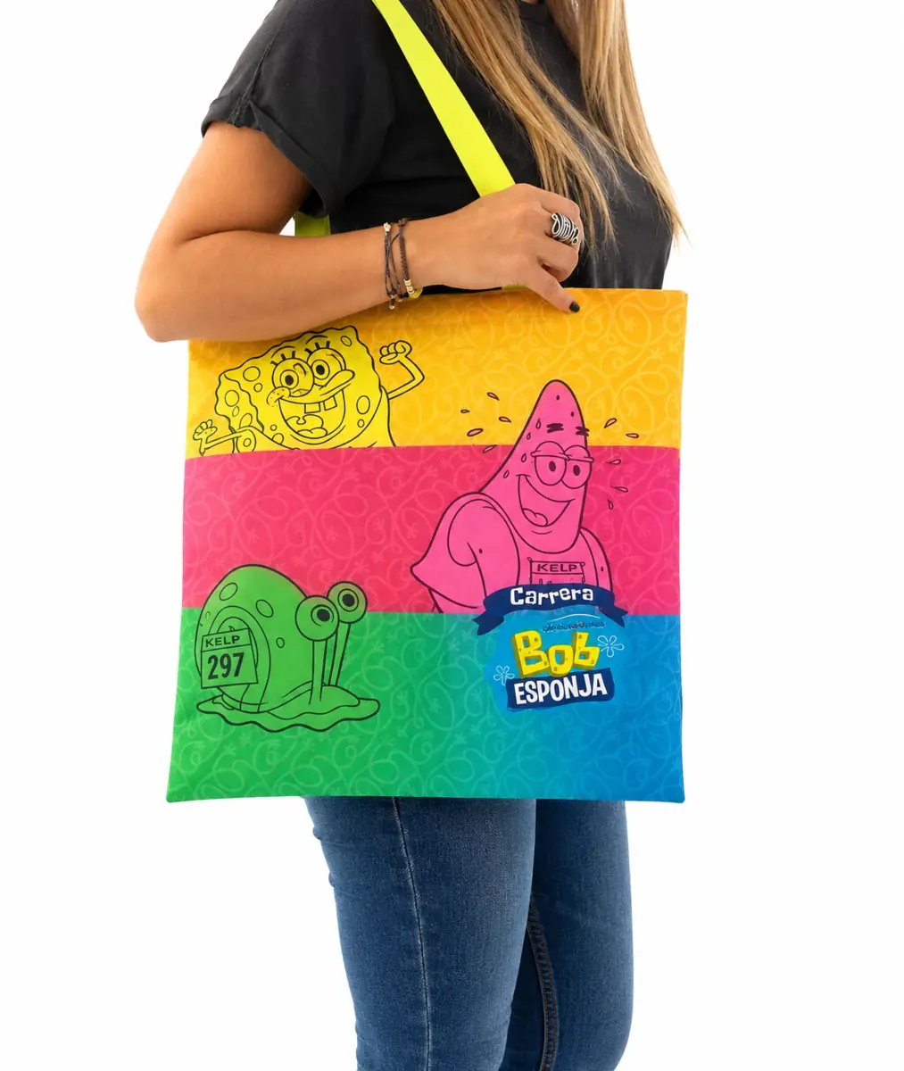 Bolsa amarilla promocional de la Carrera Bob Esponja